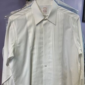 Brooks Brothers Madison Golden Fleece No Iron Tuxedo Shirt 16 x 34
